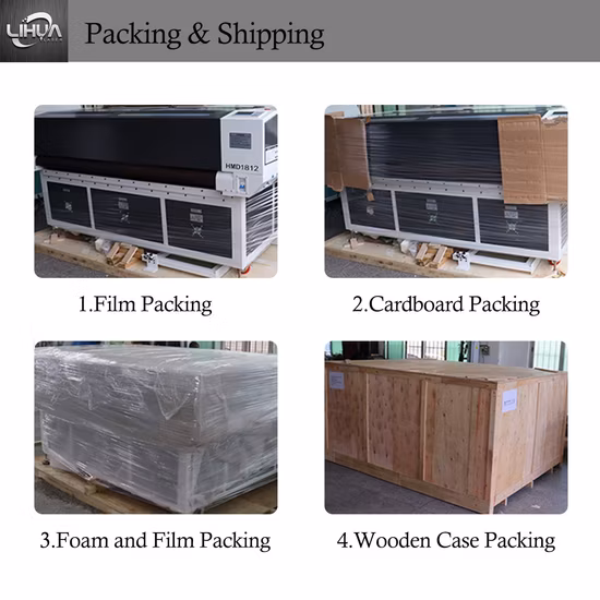 Lihua 1810 1812 Industrie CNC Mousse Tissu Textile Tissu Cuir Auto Alimentation CO2 Laser Machine De Découpe