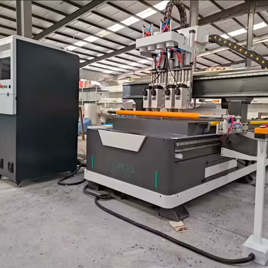 1325 Routeur CNC de porte d'armoire de cuisine en bois à 3 têtes